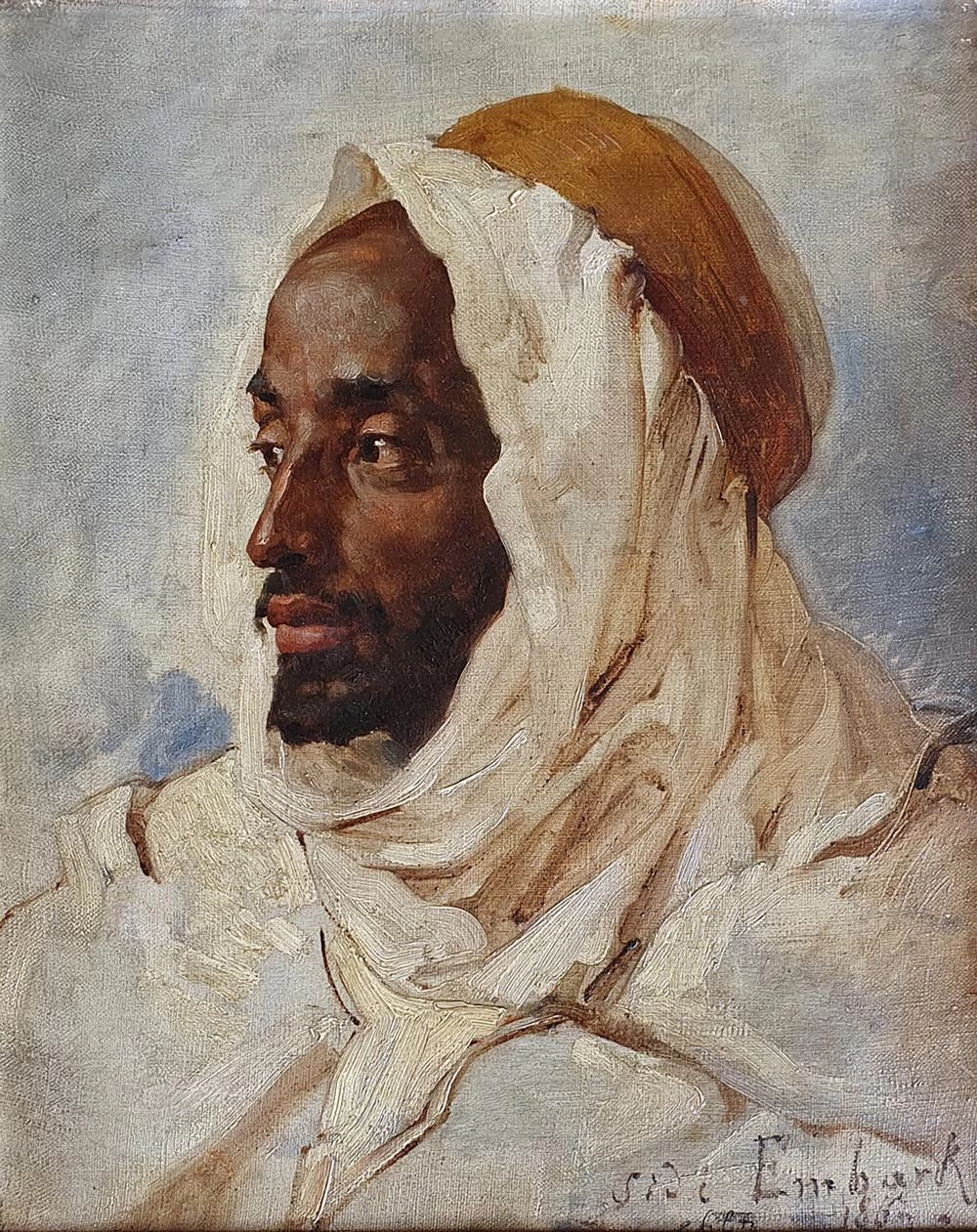 Ritratto di un Tuareg con turbante